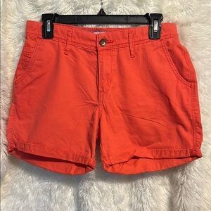 Levi's tangerine Jean Shorts Cuffed